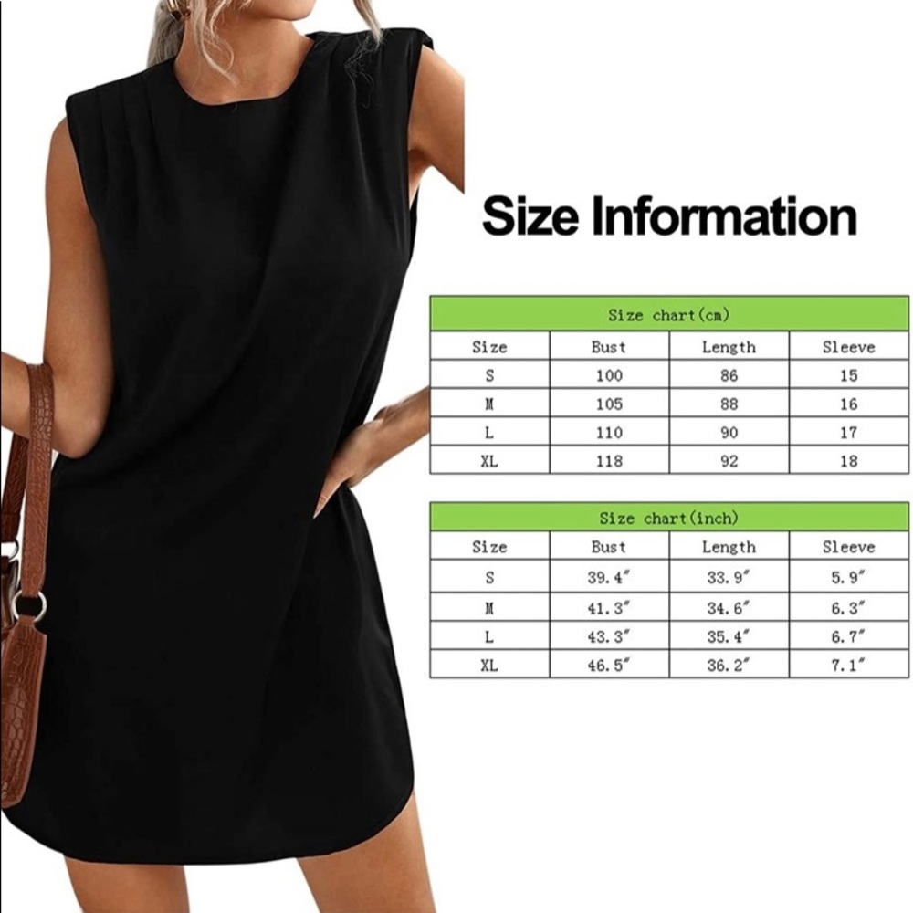 Women's Summer Casual Dress Tank Mini Shoulder Pad (brand new in Package )